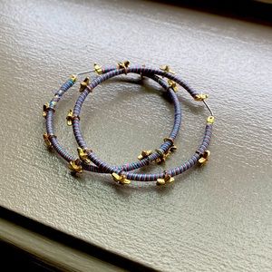 Delicate, sophisticated hoop earrings